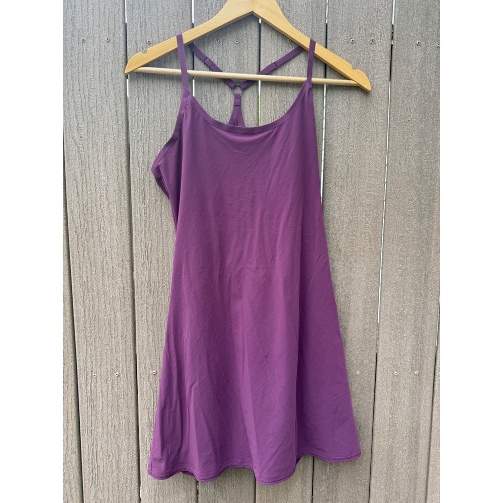Outdoor Voices Exercise Dress Purple Racerback Mini Small sporty gym athetic